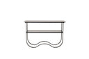 Side table Velo – modern design with glass top