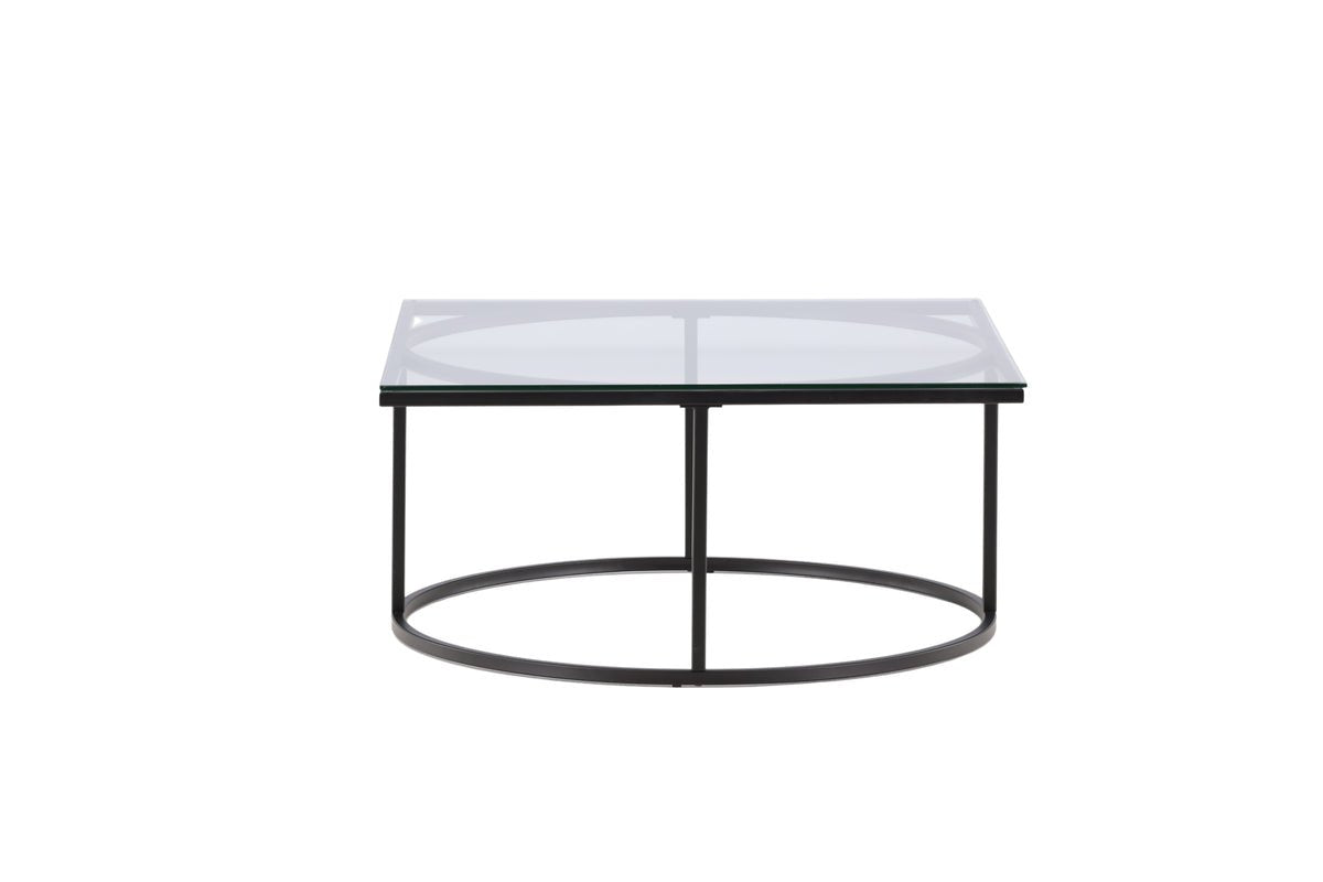 Coffee table Jordo - in two sizes with glass top