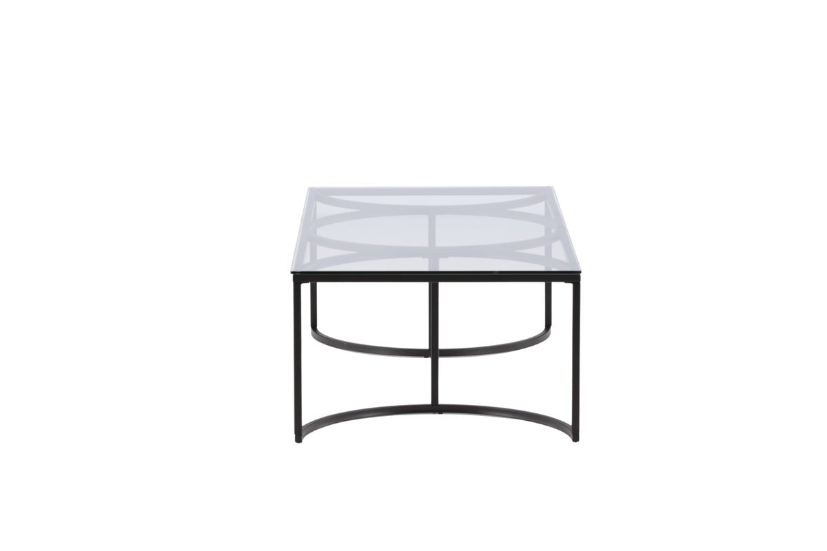 Coffee table Jordo - in two sizes with glass top