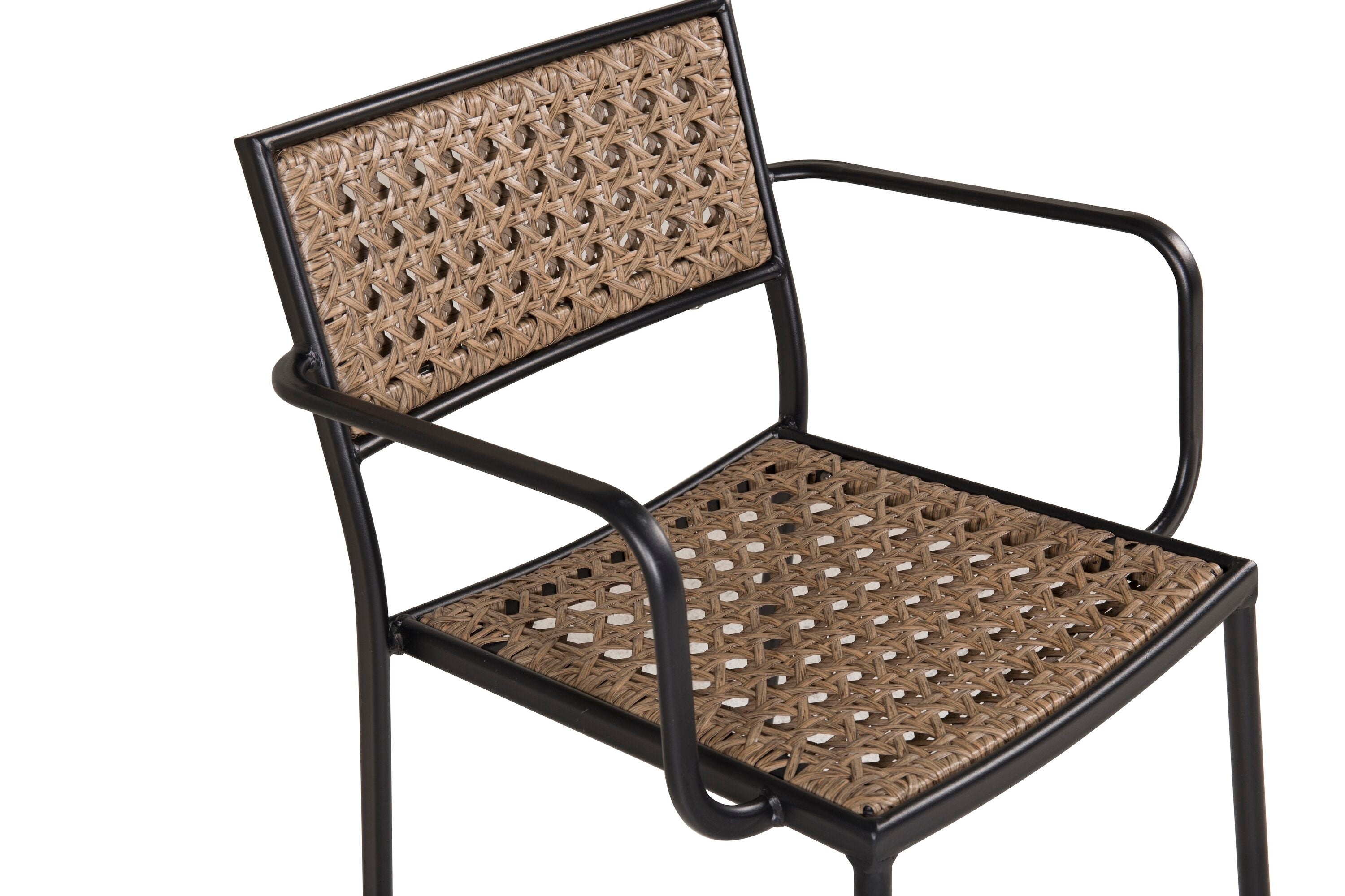Set of 4 - Garden Chair Marave made of Rattan including Cushion