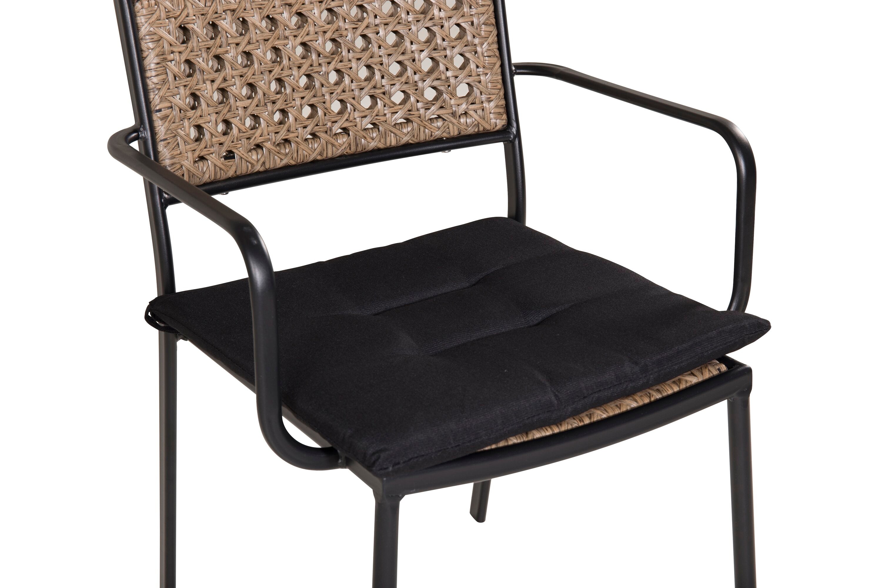 Set of 4 - Garden Chair Marave made of Rattan including Cushion