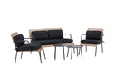 Lounge set Marocco - Backrests and seat surfaces made of natural rattan