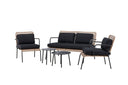 Lounge set Marocco - Backrests and seat surfaces made of natural rattan