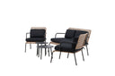 Lounge set Marocco - Backrests and seat surfaces made of natural rattan
