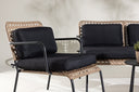 Lounge set Marocco - Backrests and seat surfaces made of natural rattan