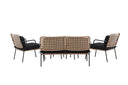 Lounge set Marocco - Backrests and seat surfaces made of natural rattan