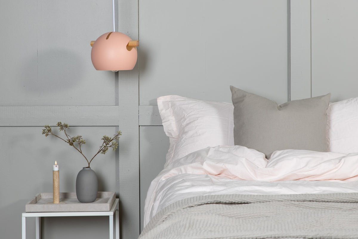 Pendant Light "Serengeti" – Trendy Old Rose with Walnut Details