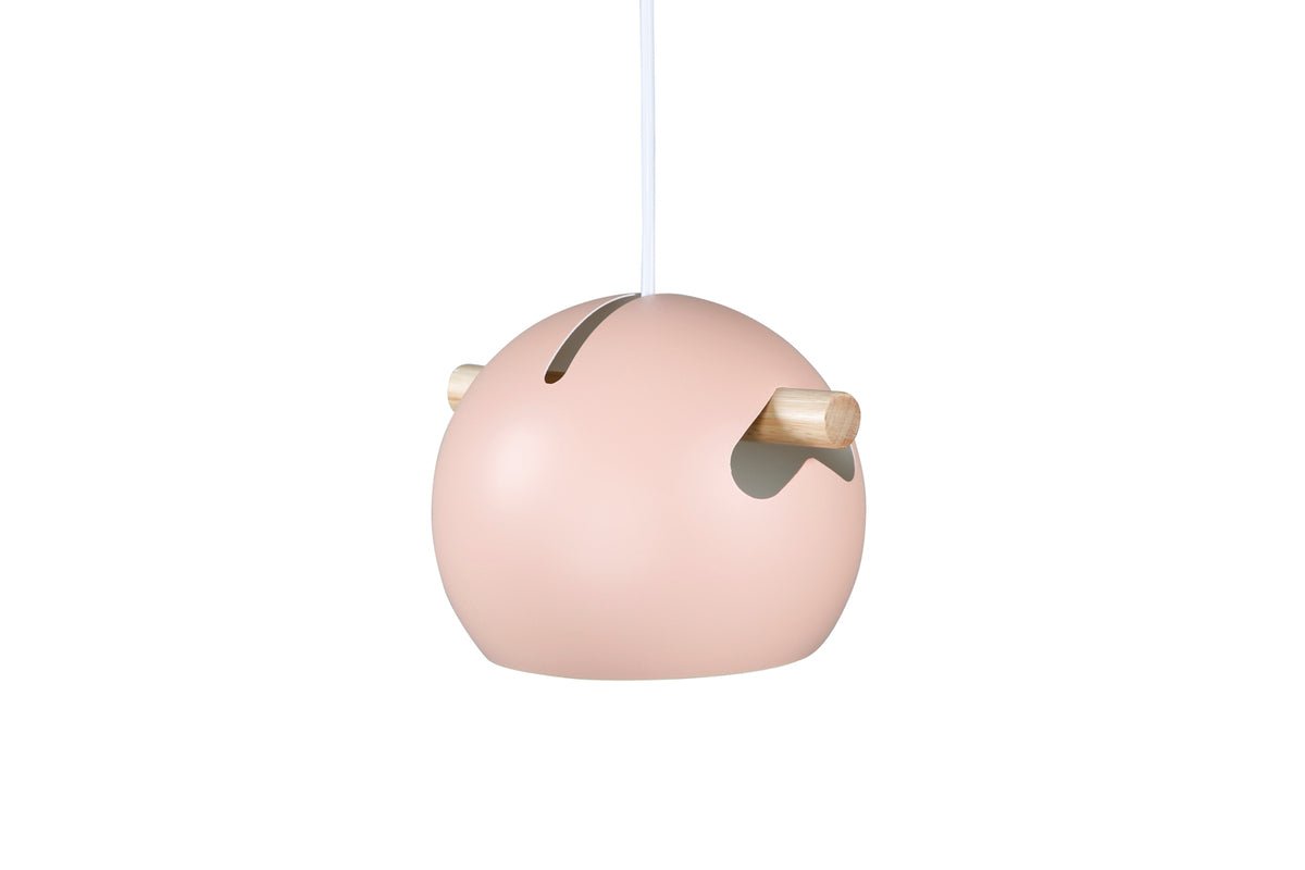 Pendant Light "Serengeti" – Trendy Old Rose with Walnut Details