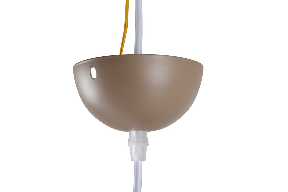 Pendant Light "Serengeti" – Warm Beige Tone with Walnut Details