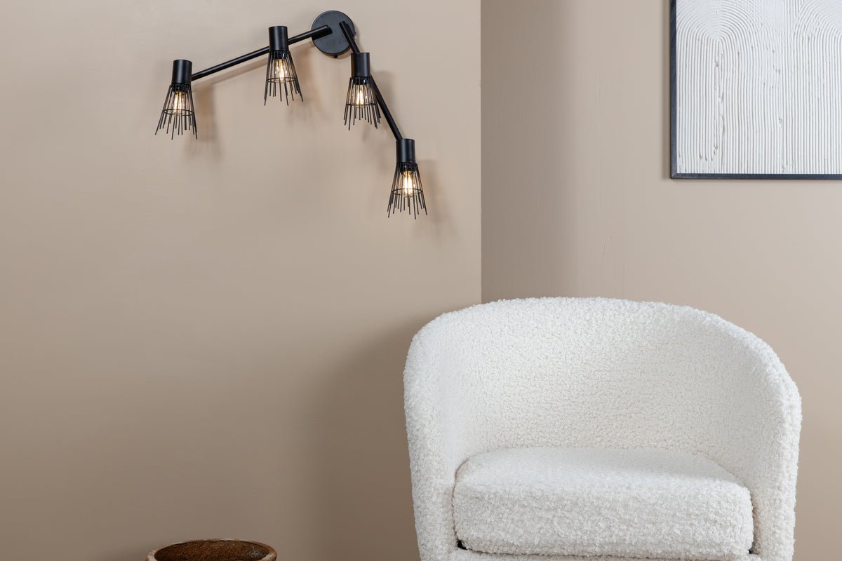 Wall lamp "Anastasia" – Available optionally with 3 or 4 lights