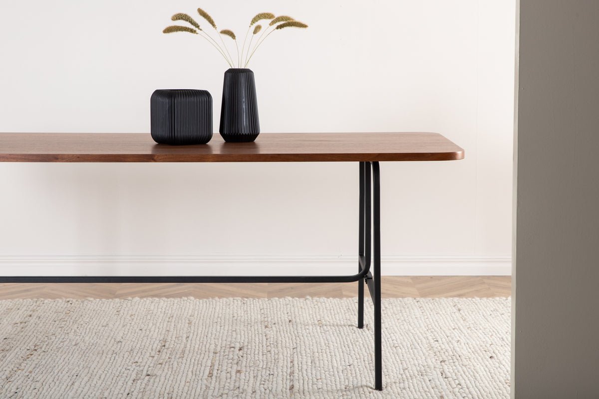 Esstisch Vahira - rechteckiger Esstisch auf Stahlbeinen