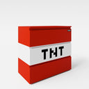 Minecraft Kommode TNT Box – mit LED-Beleuchtung & 3 Schubladen