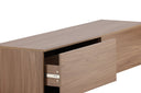 TV lowboard Valborg – walnut veneer in natural look