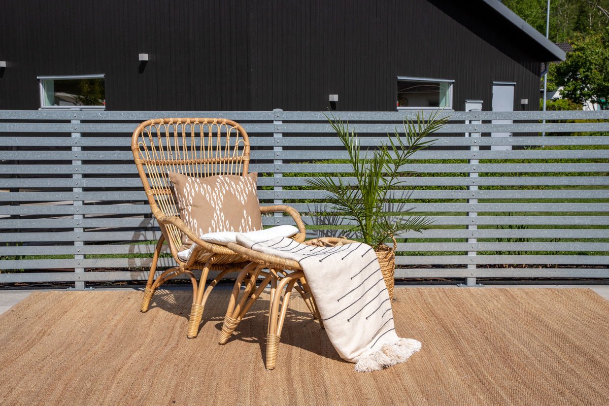 Garden Chair Elena - made of rattan in wood look