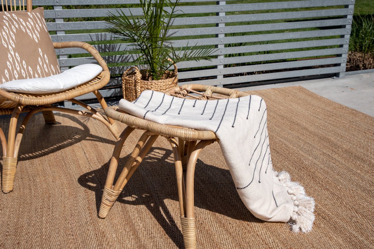 Garden Chair Elena - made of rattan in wood look