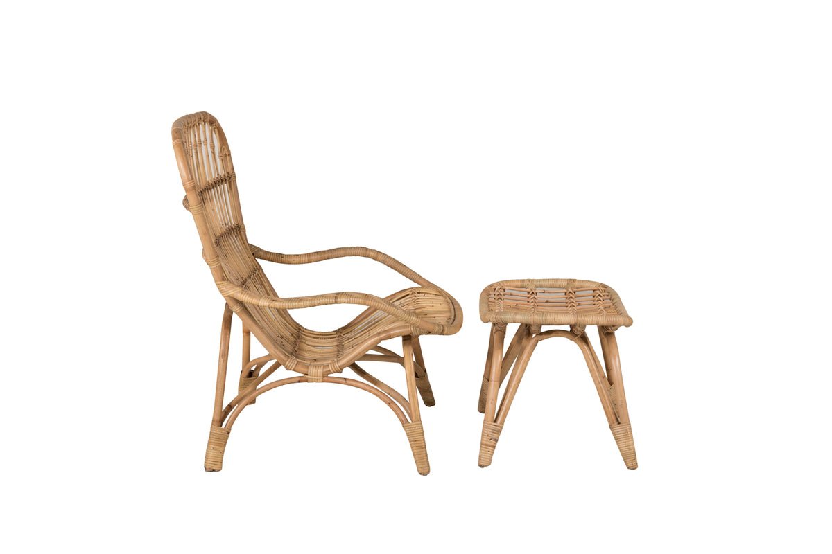 Garden Chair Elena - made of rattan in wood look