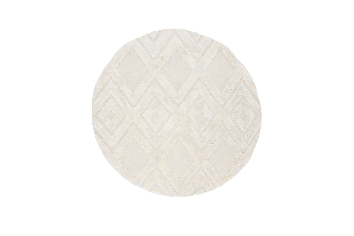 Rug Lunara – made of 100 % wool in White