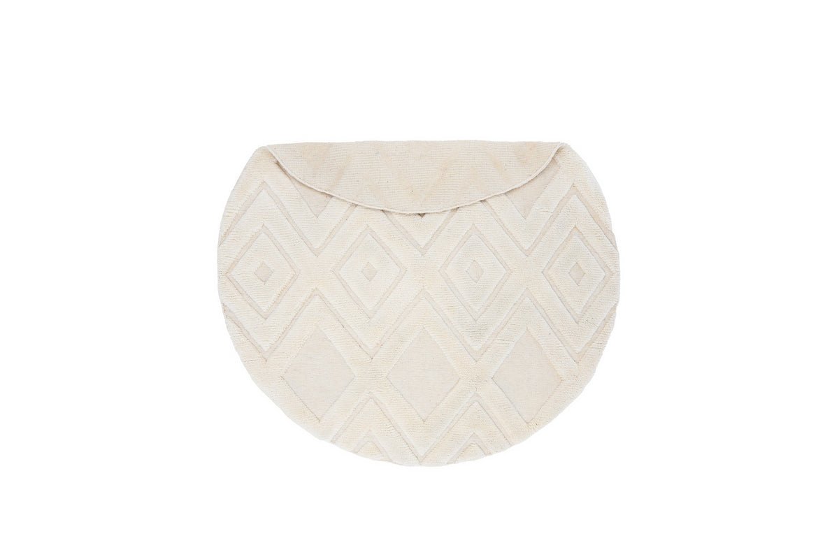 Rug Lunara – made of 100 % wool in White