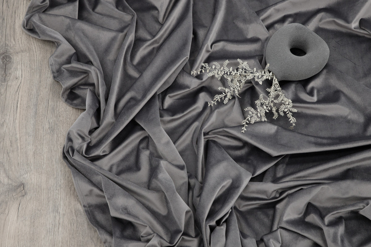 Gardinen-Set Anny – Samtoptik in vielen Farben