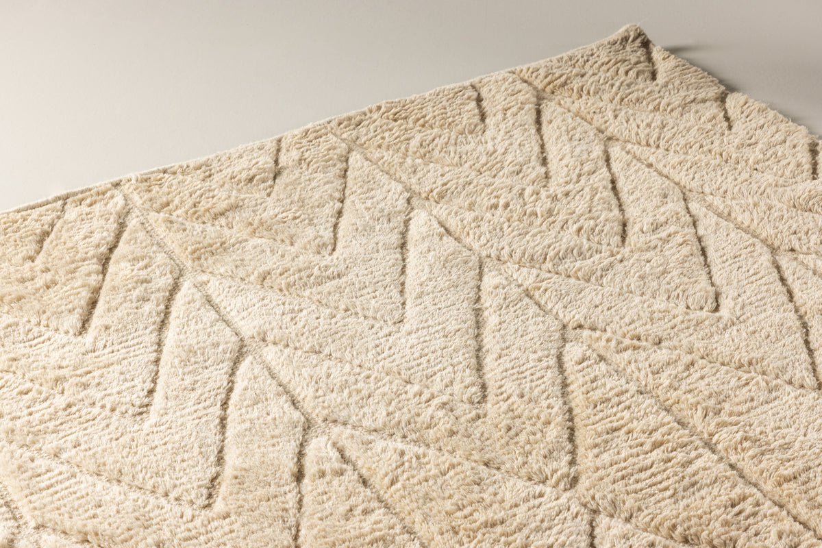 Teppich Alora – in Beige aus 100 % Wolle