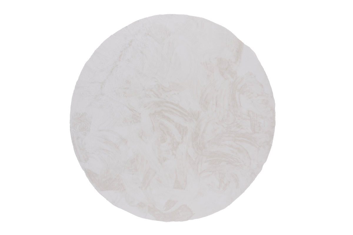 Carpet Isara – in White made of polyester & cotton