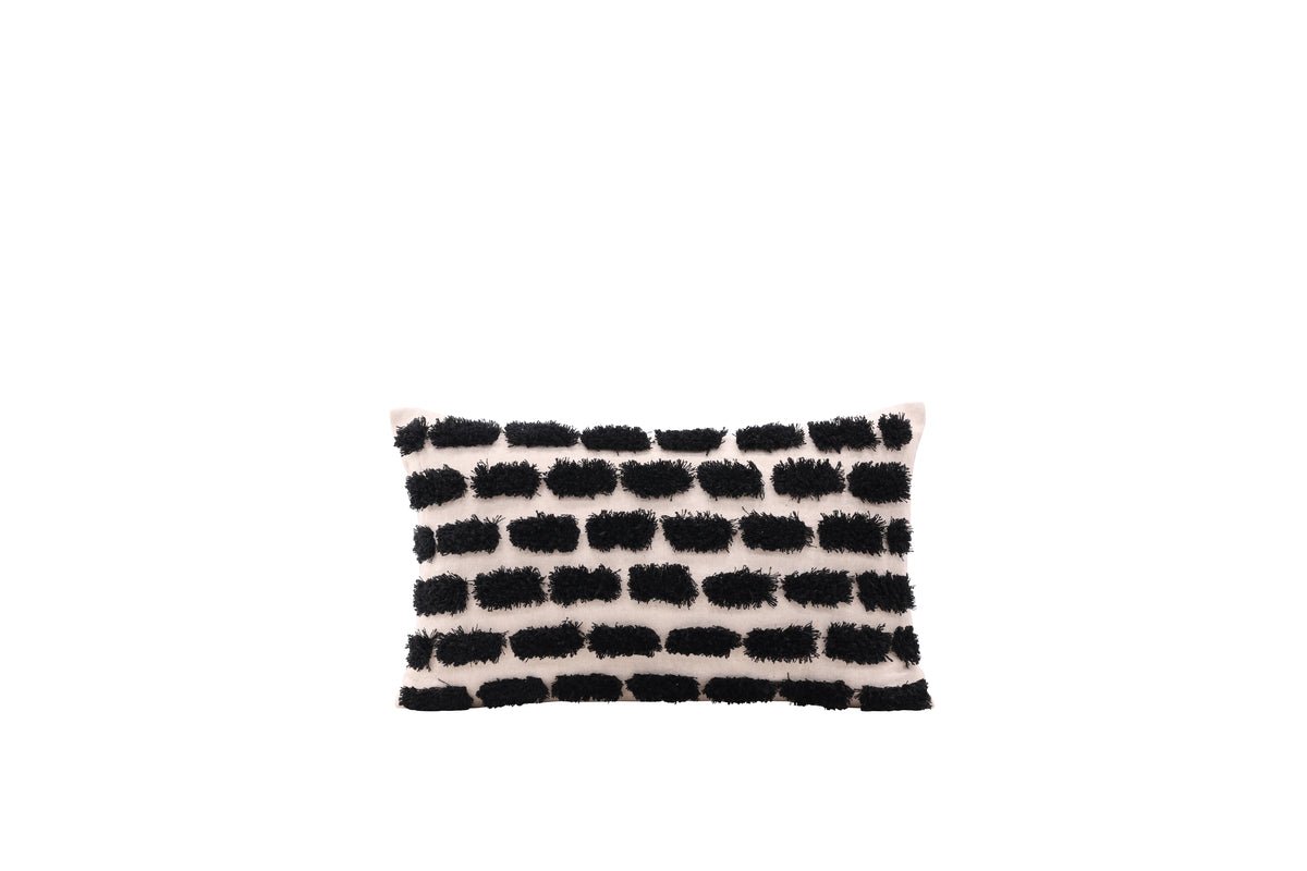 Pillowcase Luca - 50x30 cm with white-black pattern