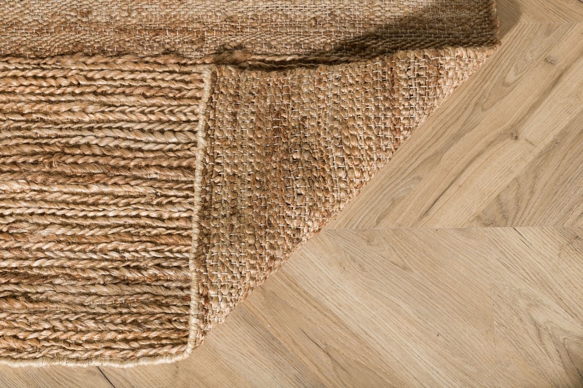 Carpet Julia – handwoven in natural color from jute