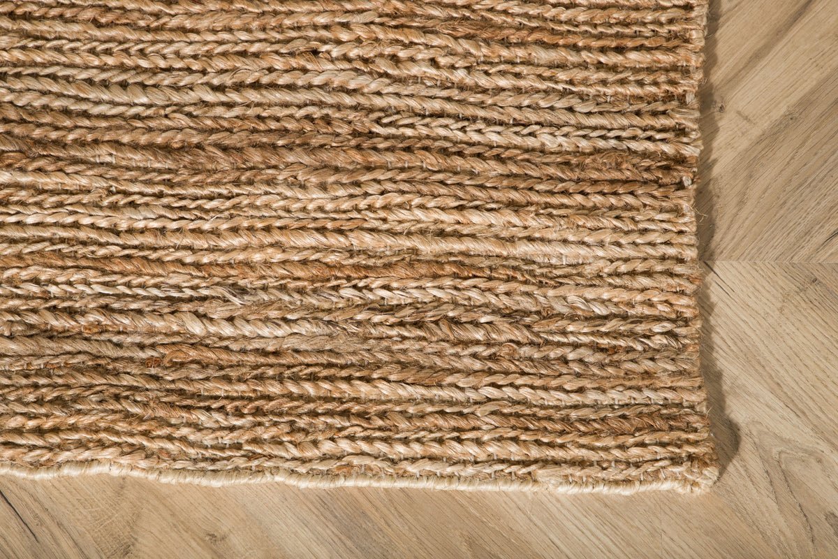 Carpet Julia – handwoven in natural color from jute
