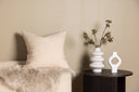Pillowcase Moments - 60x60 cm in Beige and Gray made of 100% cotton