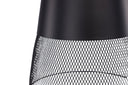 Pendant light Jolina – made of matte black iron with a decorative mesh shade