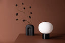 Table lamp Dachstein – White lampshade for pleasant light