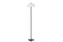 Stehlampe Eloria – Halbkugel-Design in Weiß & Schwarz (Höhe 155 cm)