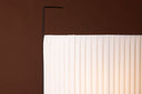Floor lamp Elvra – Fabric shade in Beige with black metal frame (Height 48 cm)