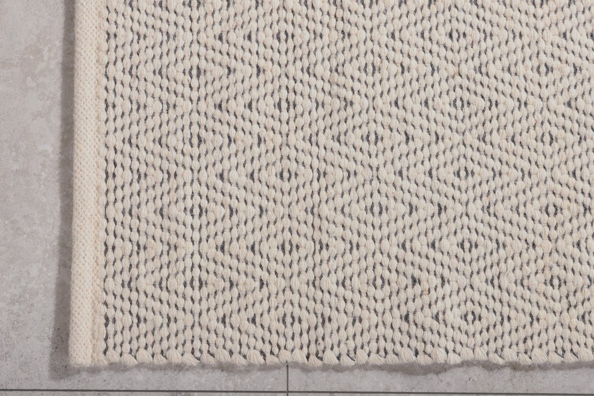 Teppich Helena – rechteckig in Beige aus Polyester & Baumwolle