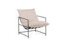 Designer lounge armchair Sedalia – modern armchair with armrests in Beige