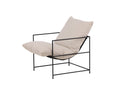 Designer lounge armchair Sedalia – modern armchair with armrests in Beige