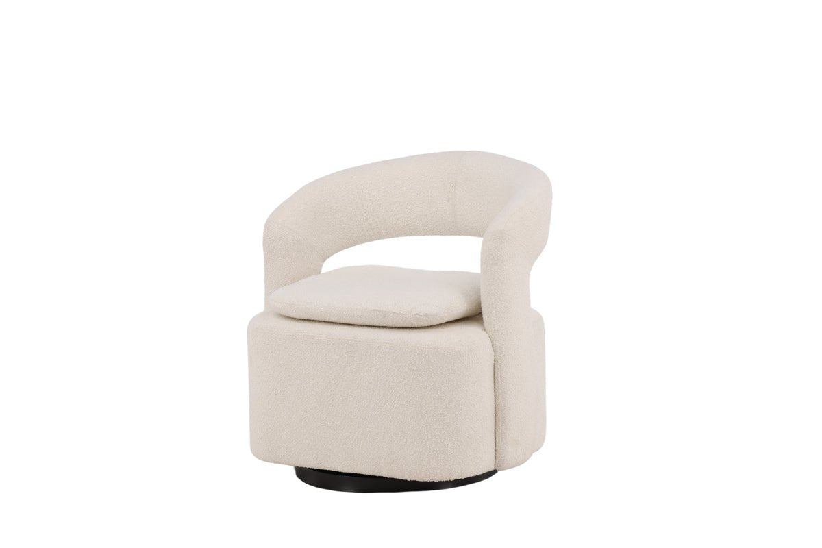 Designer lounge armchair Velina – modern bouclé armchair in four colors