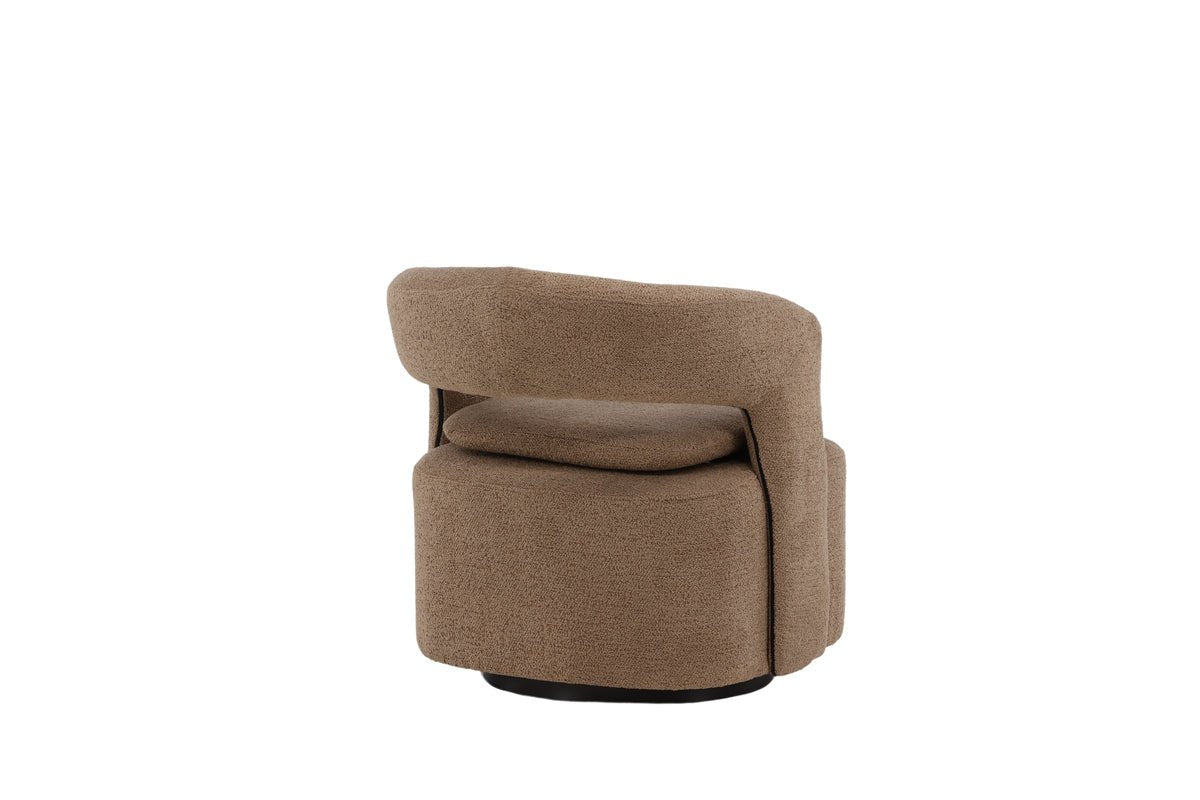 Designer lounge armchair Velina – modern bouclé armchair in four colors