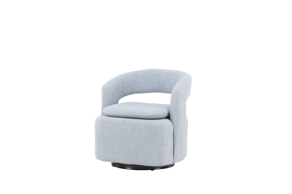 Designer lounge armchair Velina – modern bouclé armchair in four colors