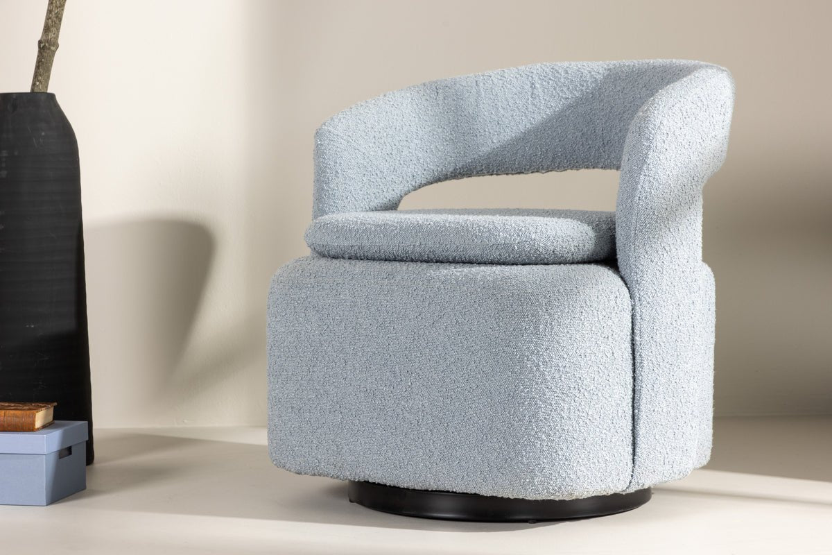 Designer lounge armchair Velina – modern bouclé armchair in four colors