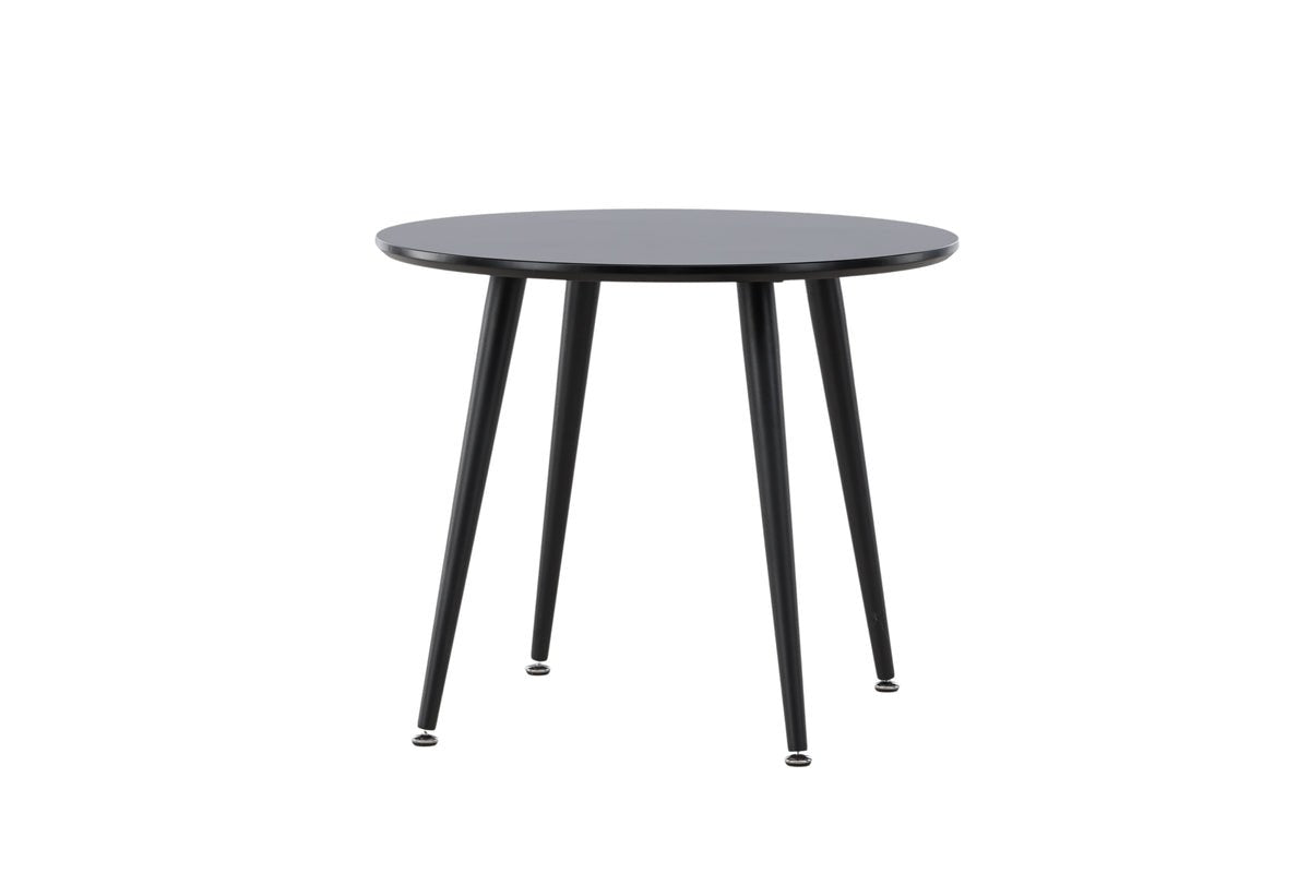 Round children's table NILO – Stylish play table in Black
