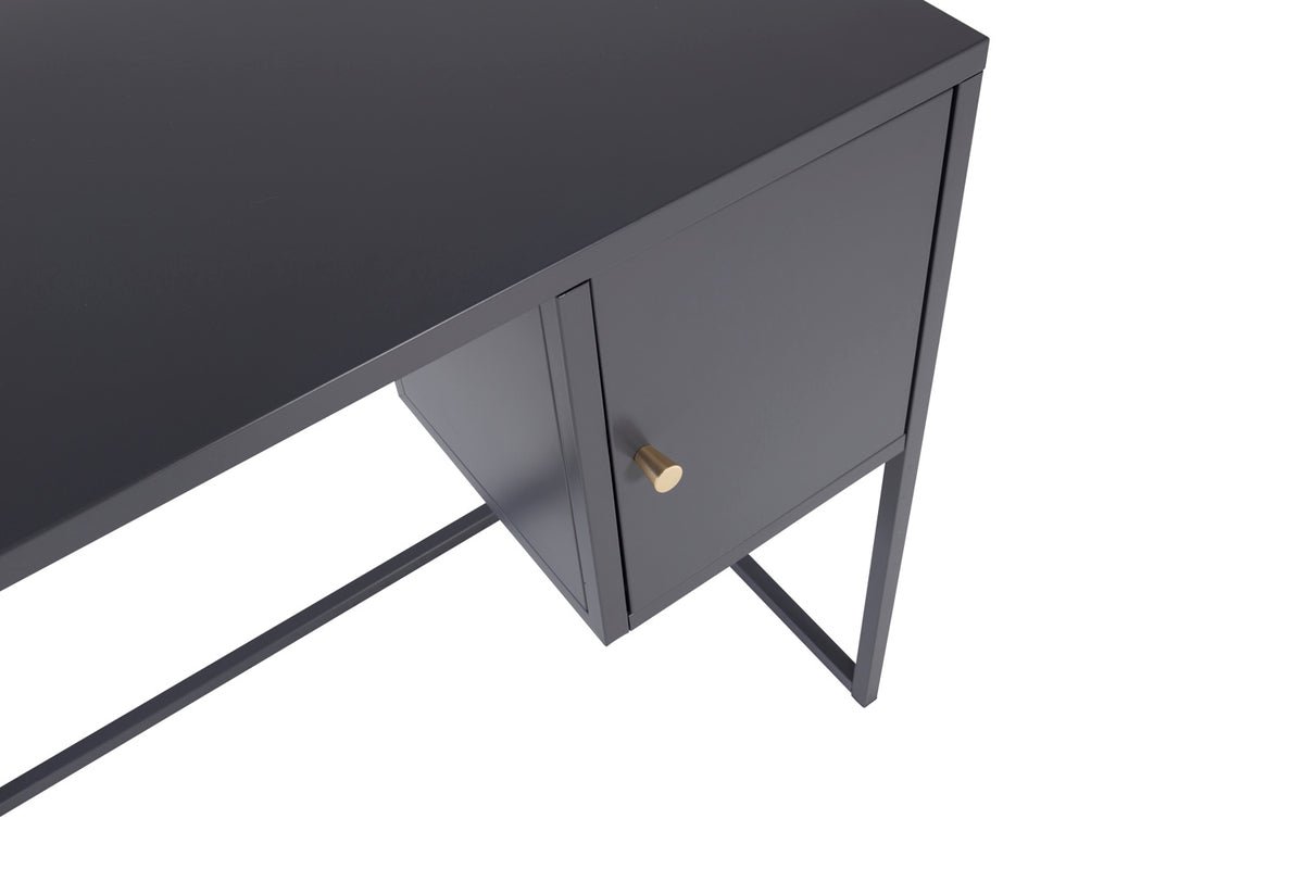 Desk Maru - modern design with practically integrated side cabinet