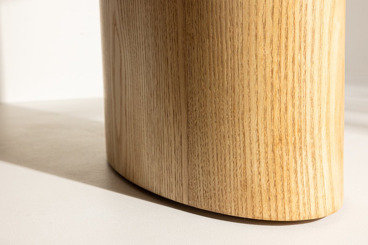 Dining table Maui - with oval tabletop in wood look