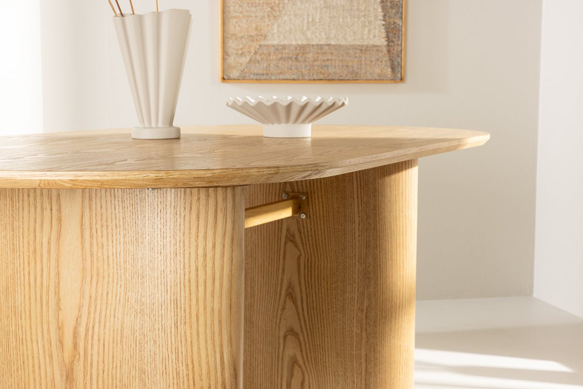 Dining table Maui - with oval tabletop in wood look