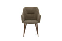 2-piece set - Future chair with legs in modern walnut brown