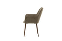2-piece set - Future chair with legs in modern walnut brown