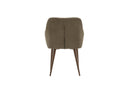 2-piece set - Future chair with legs in modern walnut brown
