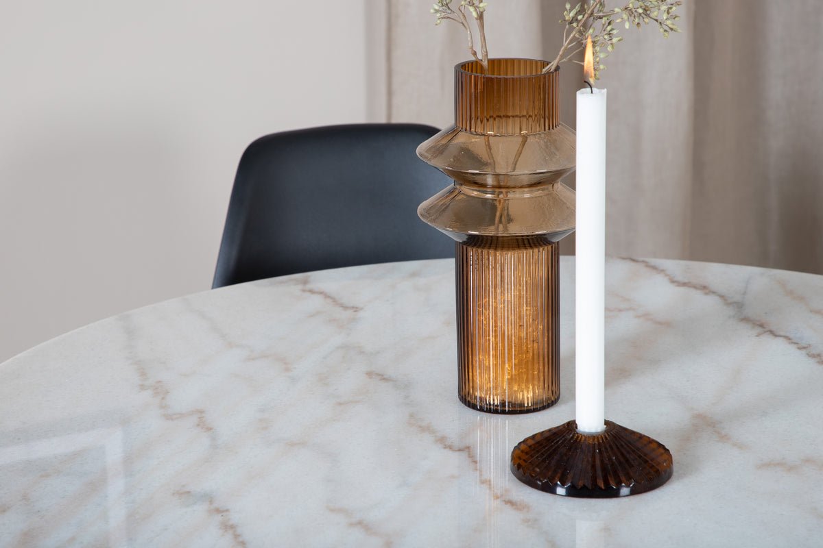 Dining table Alon - elegant combination of marble and steel