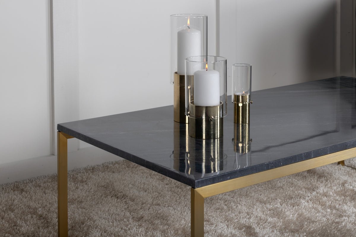 Coffee table Carola - with marble tabletop