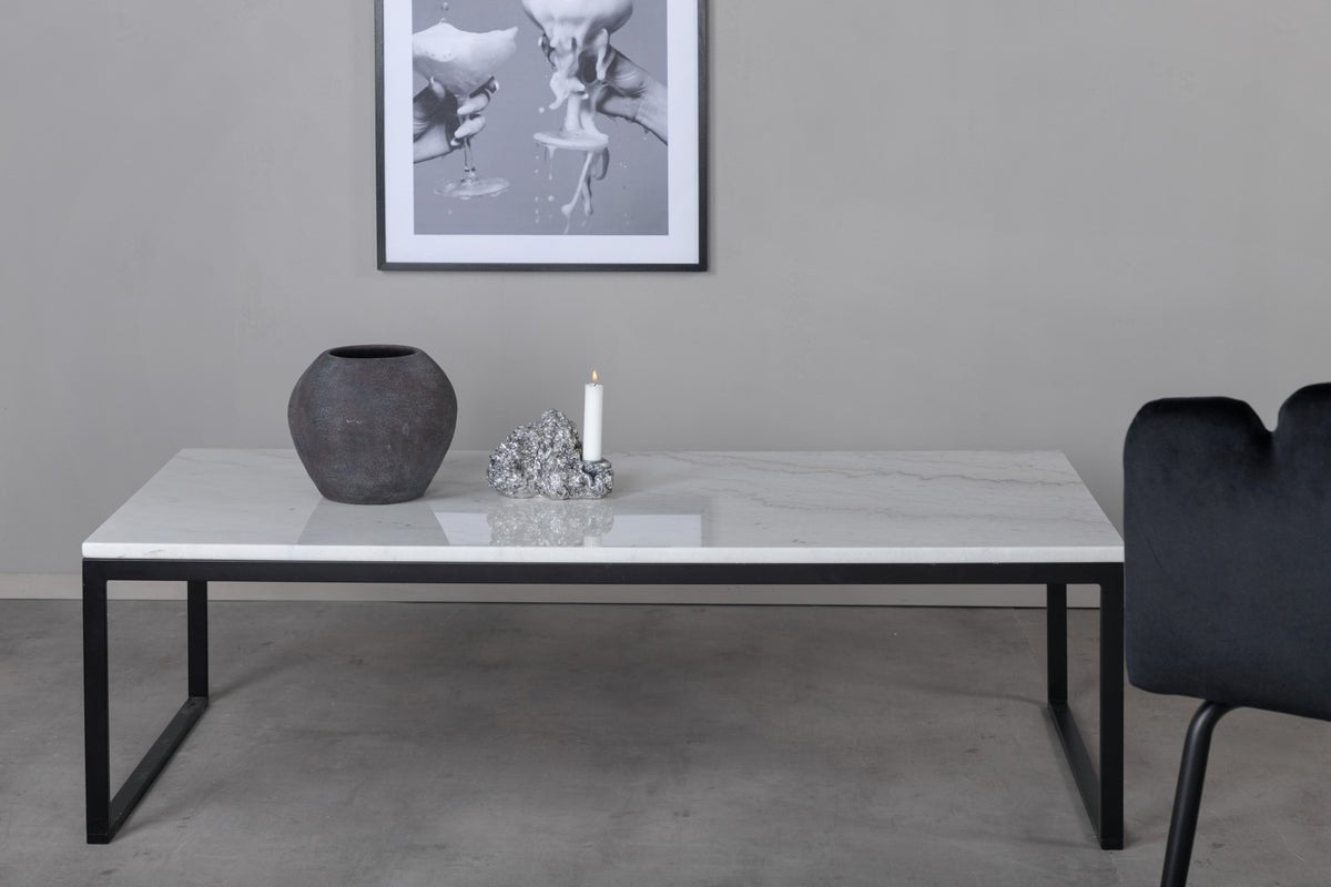 Coffee table Carola - with marble tabletop